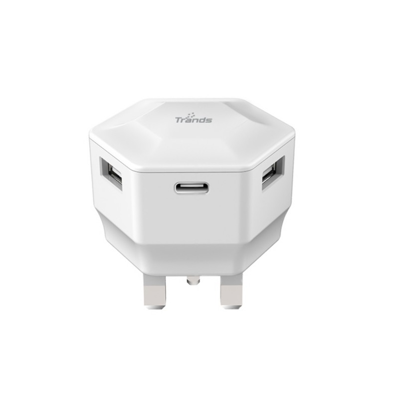 15W Dual Port Travel Charger with Type-C Port