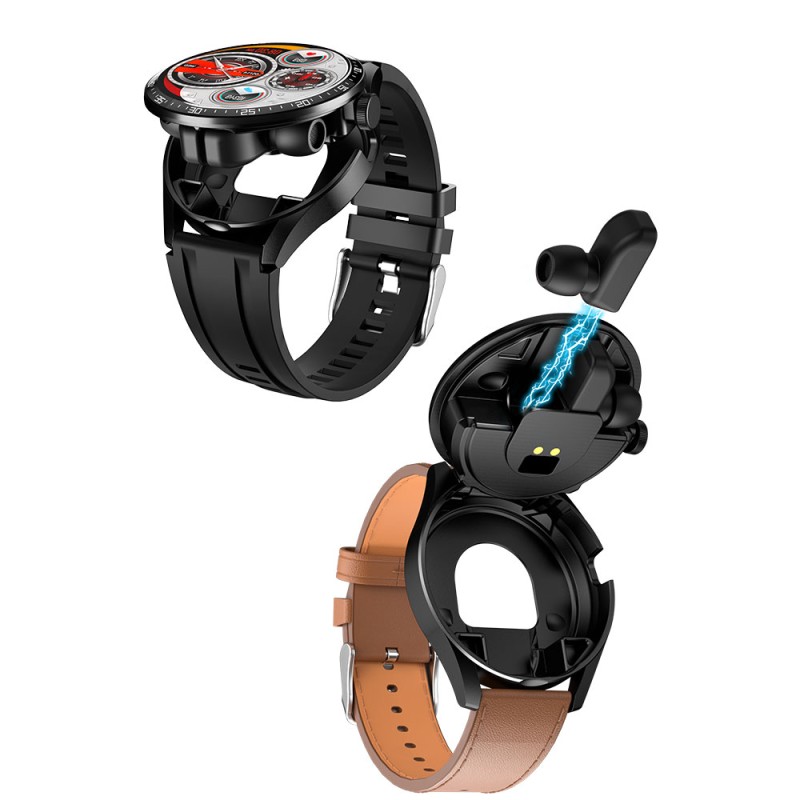 2 in 1 Smart Watch with Wireless Earbuds