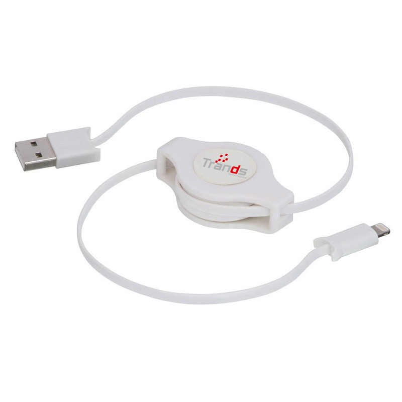 Retractable MFi Certified Flat Lightning Cable