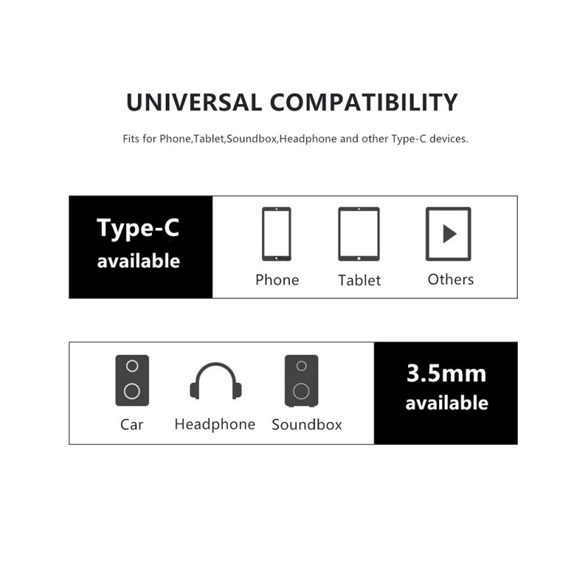 Type-C to Aux Audio Cable