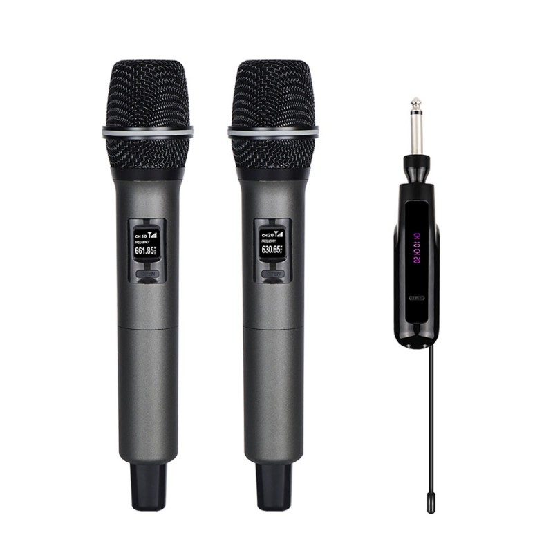 Dual Professional Cordless Wireless Microphone