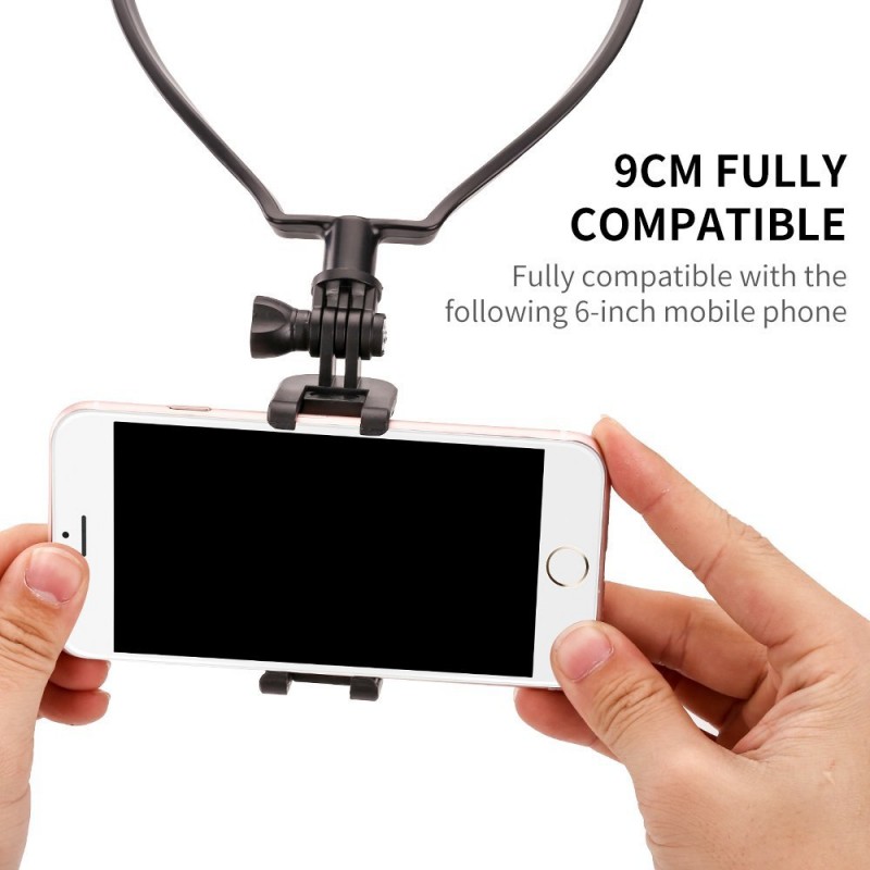 Neck Hands Free Smartphone Holder for Video Recording