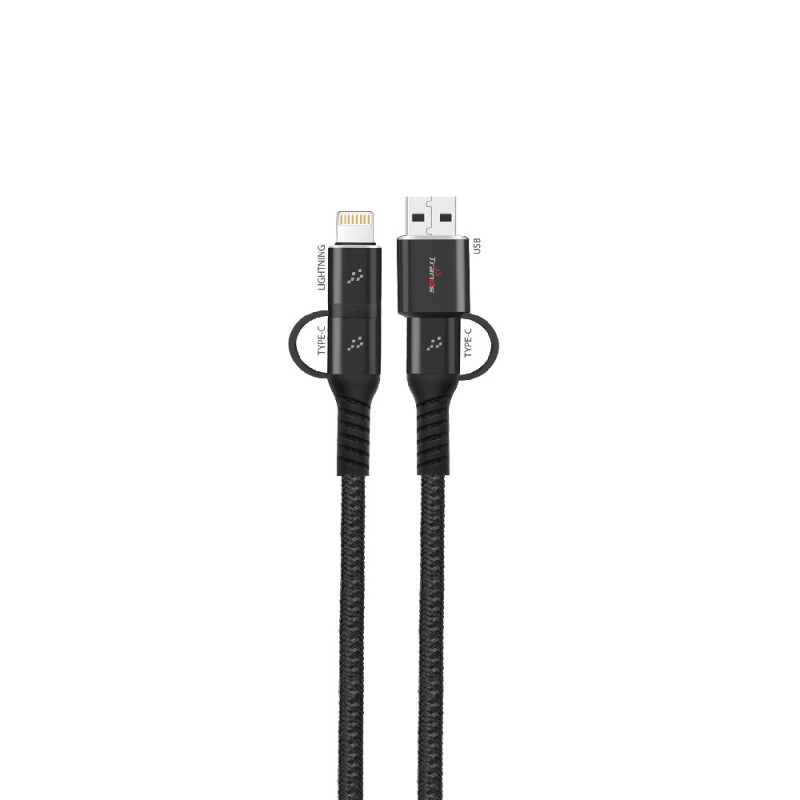 4 in 1 Cable (USB and Type-C) + (Type-C and Lightning)