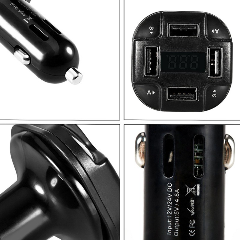 4 Port USB Car Charger