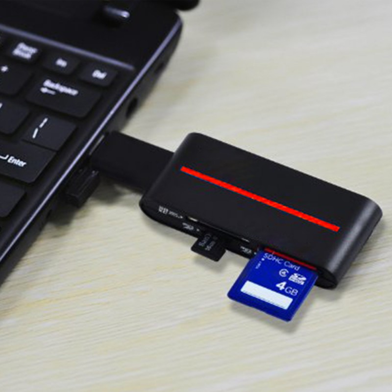 All in One Card Reader with USB 3.0 Connector Cable