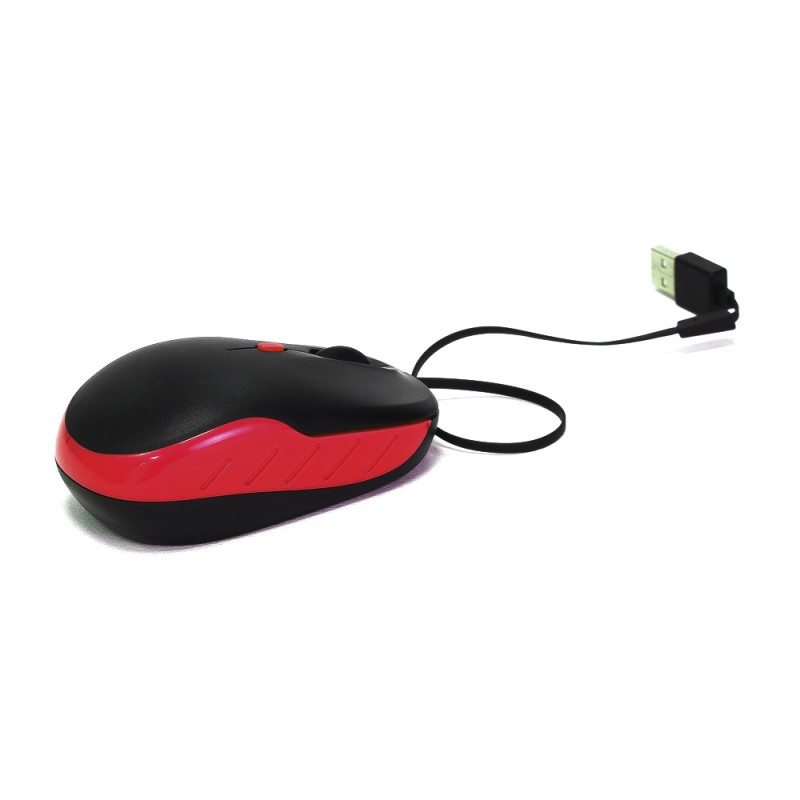 Retractable USB Wired Optical Mouse
