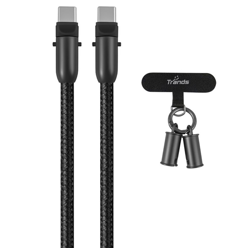 60W Lanyard Type-C to Type-C Cable