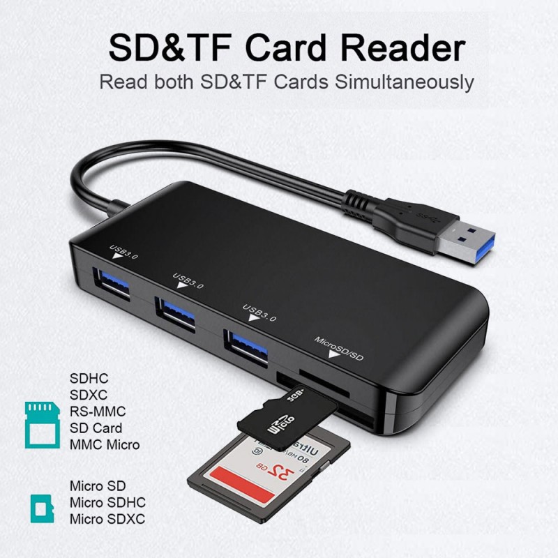 5 in 1 USB Card Reader