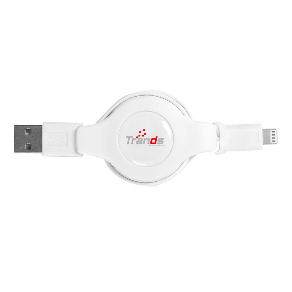 Retractable MFi Certified Flat Lightning Cable