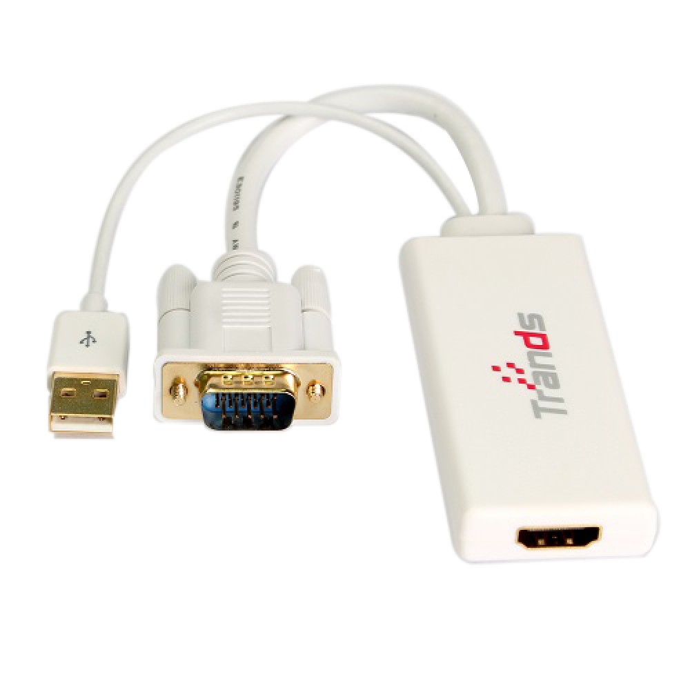 VGA to HDMI Adapter with Power and Audio