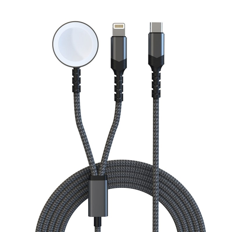 2 in 1 Wireless Charging Cable