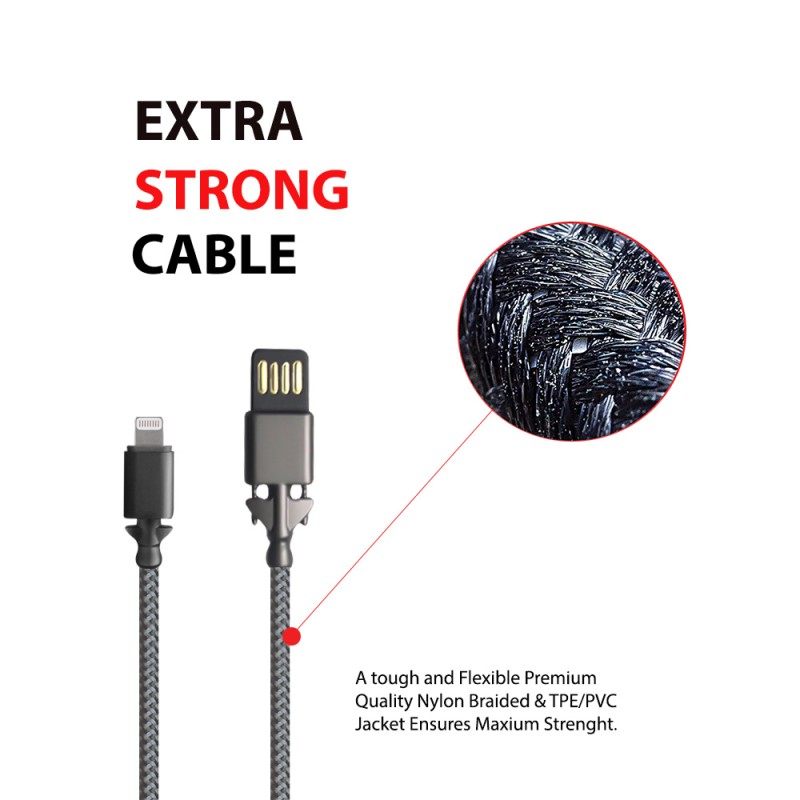 Metal Connector Lightning USB Cable