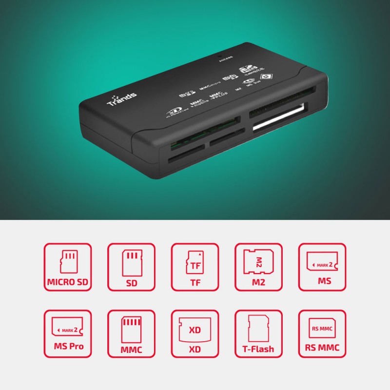 All in One Multi Card Reader TRCR5126V2 Trands® International