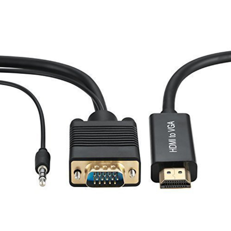 HDMI to VGA Converter Adapter Cable with Audio Support