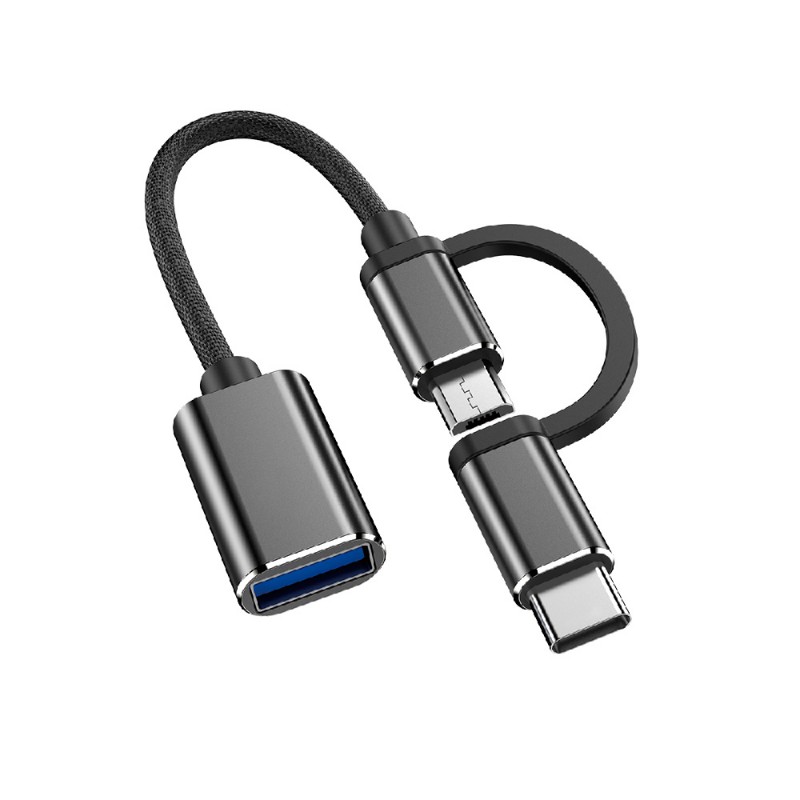 2 In 1 Type-C and Micro OTG USB 3.0 Adapter