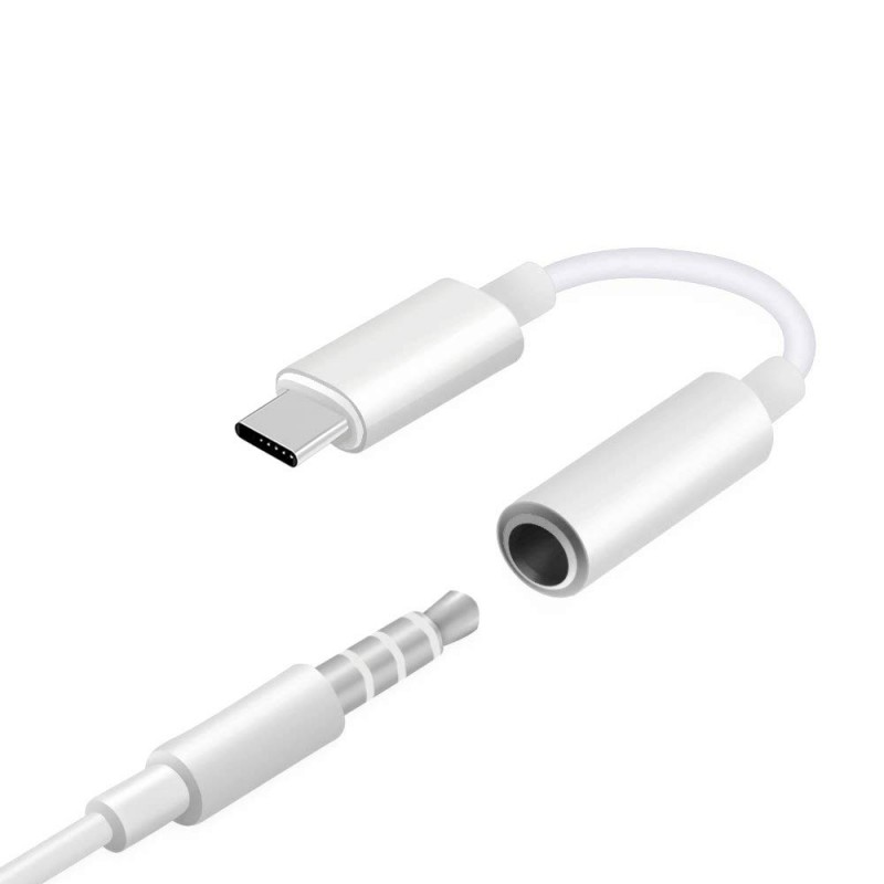 Type-C to 3.5mm Audio Aux Jack Adapter