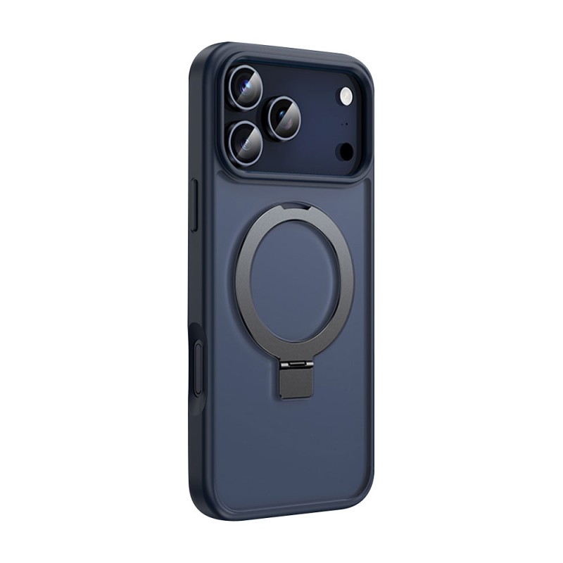 Magnetic Silicone Case for iPhone 17 Pro Blue