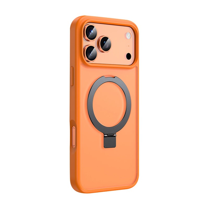 Magnetic Silicone Case for iPhone 17 Pro Max Orange