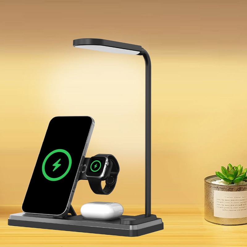 4 in 1 Wireless Charger with LED Lamp