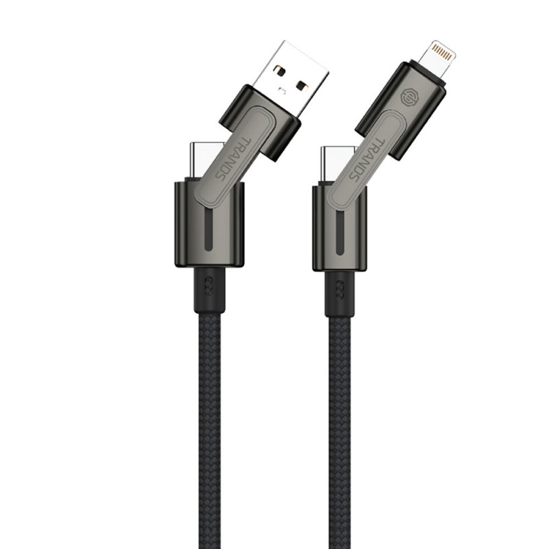 4 in 1 Cable (USB-A, 2*USB*C, Lightning)