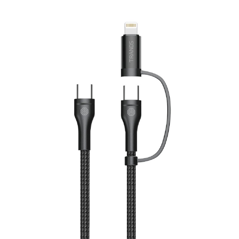 Type-C to Type-C and Lightning Cable