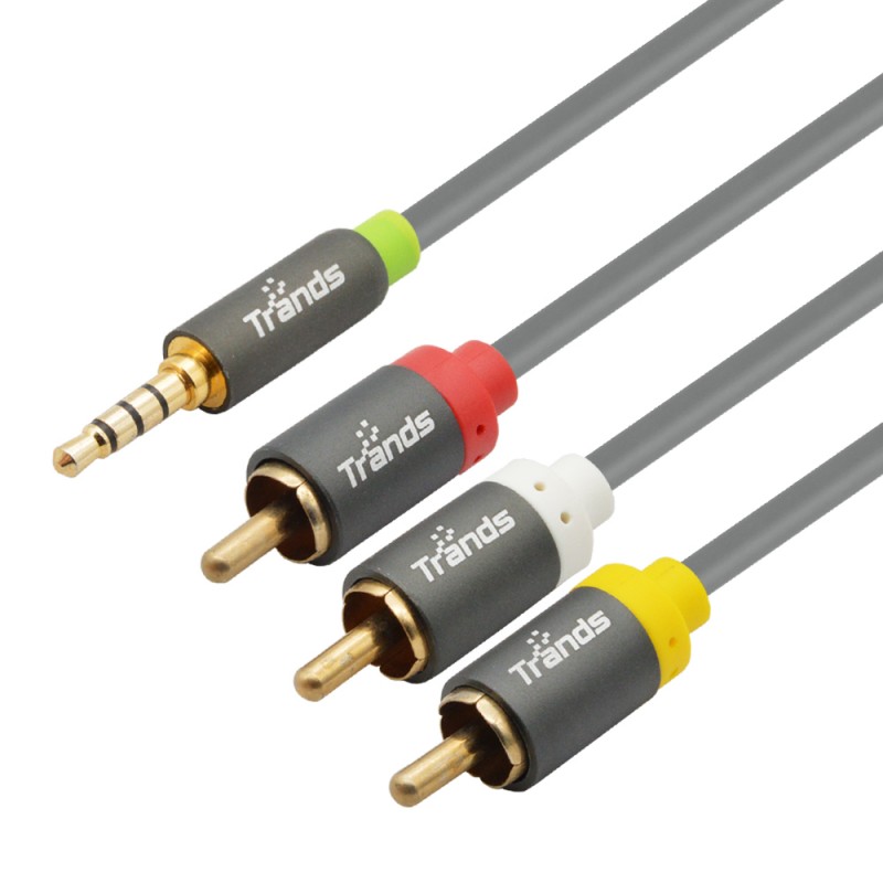 3.5mm to 3 RCA Audio Video Cable