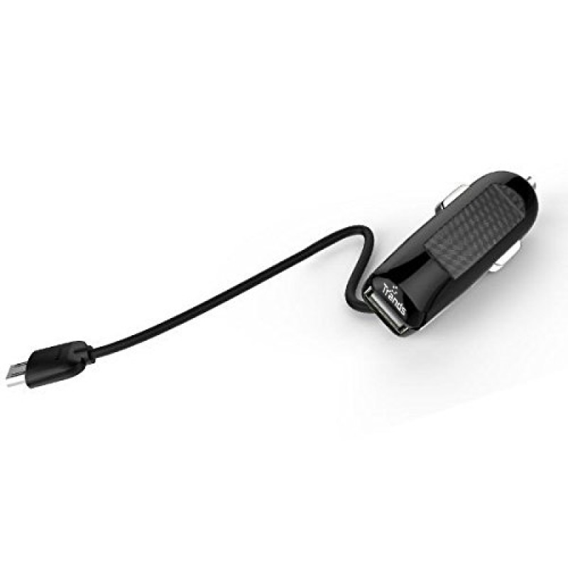 Single Port USB Car Charger with Micro USB Cable