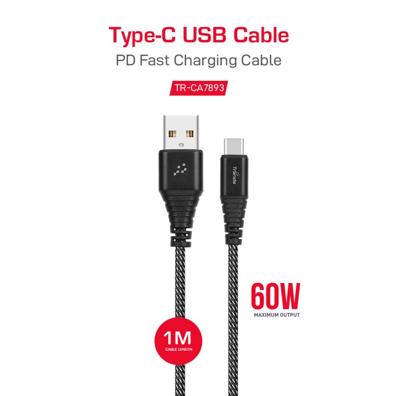 60W Type-C USB Cable